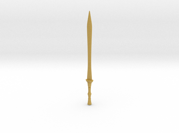 1:6 scale Mummy Egyptian sword in Tan Fine Detail Plastic