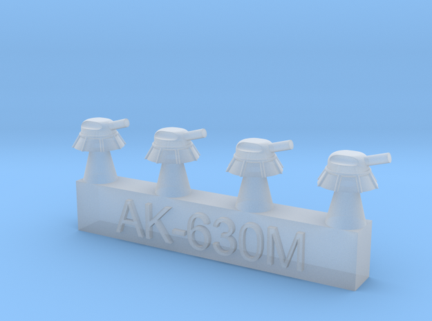 1700 AK-630M CIWS Turrets in Clear Ultra Fine Detail Plastic