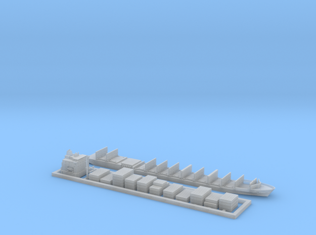 1:1800 Horizon Kodiak Container Ship Model in Clear Ultra Fine Detail Plastic