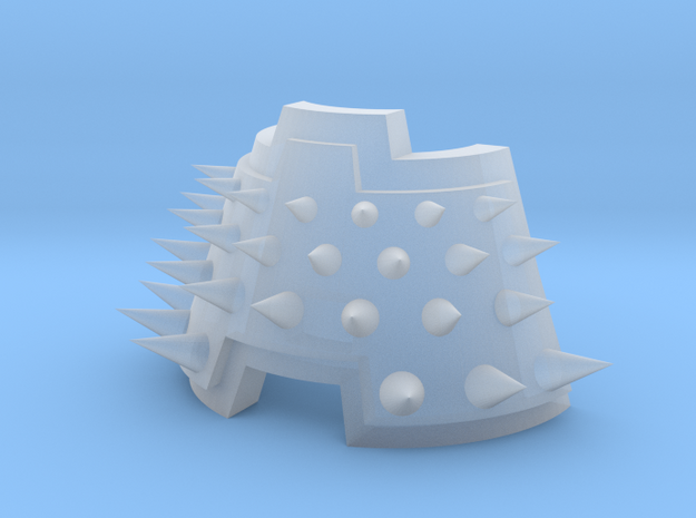 Small Knights - Spiked Ankle Plate in Clear Ultra Fine Detail Plastic