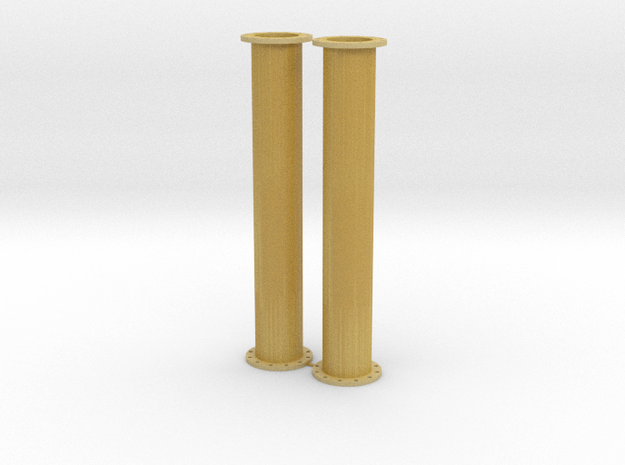 14mm Fuel Pipe Section_2 Pack in Tan Fine Detail Plastic