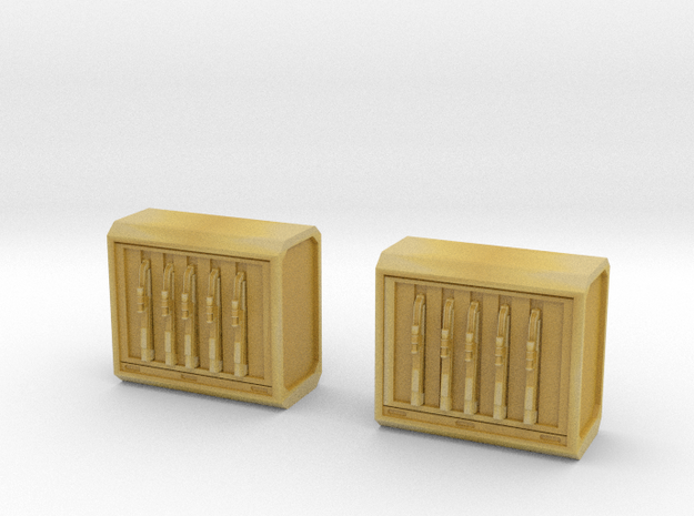 Ammo Supply Crates in Tan Fine Detail Plastic