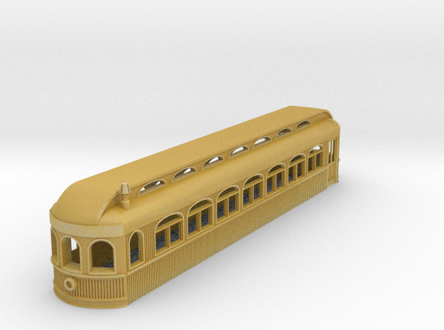 Niles Car HO Model in Tan Fine Detail Plastic