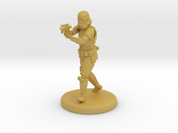 Storm Trooper Mini figure 003 in Tan Fine Detail Plastic