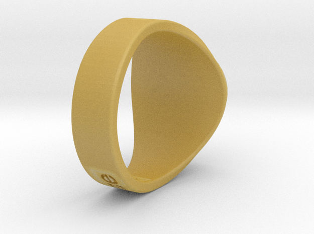 Muperball Kamikaze Ring S17 in Tan Fine Detail Plastic