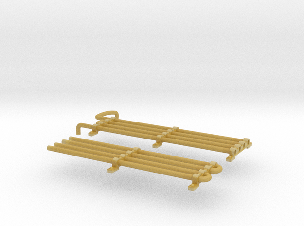 F Unit Cooling Coil Set 1in Scale in Tan Fine Detail Plastic