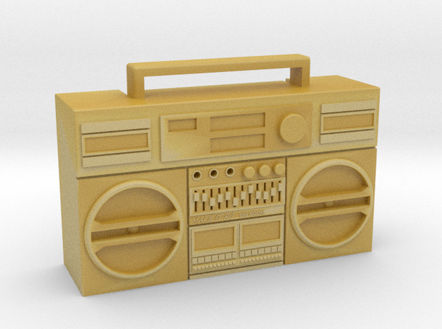 1/24 Boombox for RC and Model Car or Truck in Tan Fine Detail Plastic