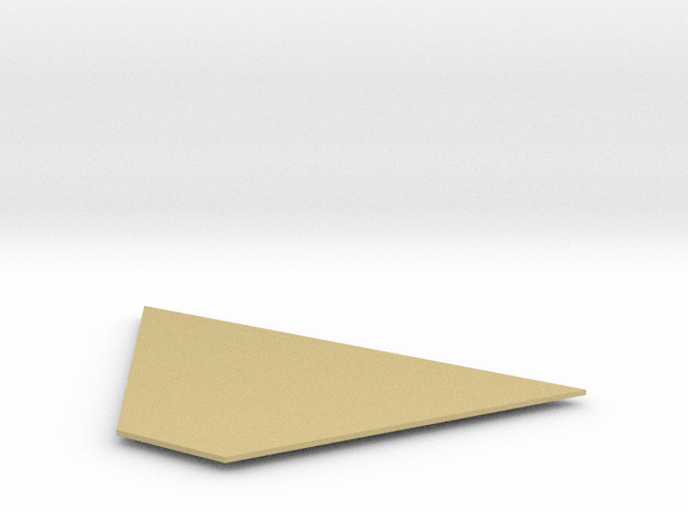 Flight Circuits - 02 - Front Plate Triangle Cover in Tan Fine Detail Plastic