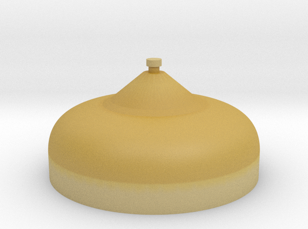 2nd Stage Tank Bottom in Tan Fine Detail Plastic