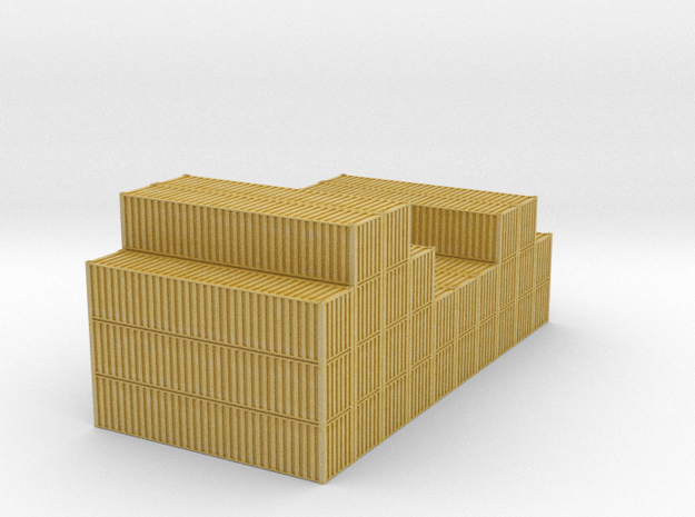 40ft Container Pile #2 in 1/350 in Tan Fine Detail Plastic