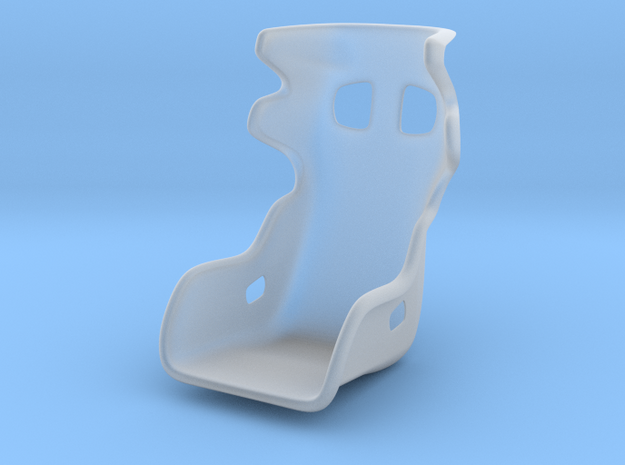 racing seat in Clear Ultra Fine Detail Plastic