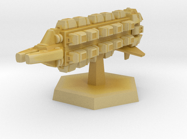 7000 Cardassian Groumall Class Freighter in Tan Fine Detail Plastic