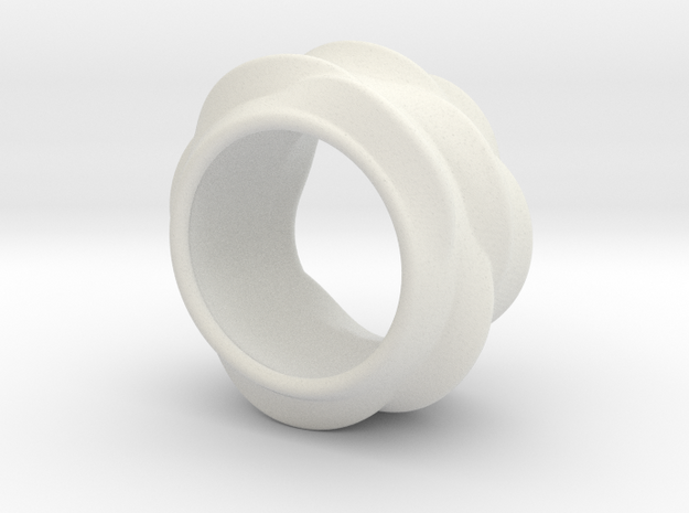 Tree-Ear Light Ring in White Natural Versatile Plastic