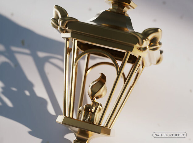 A Candle in the Dark ✦ Single Lantern Pendant in Polished Brass