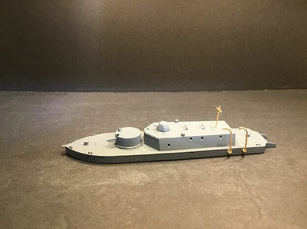 1/144 ORP Zuchwała river gun boat in White Natural Versatile Plastic