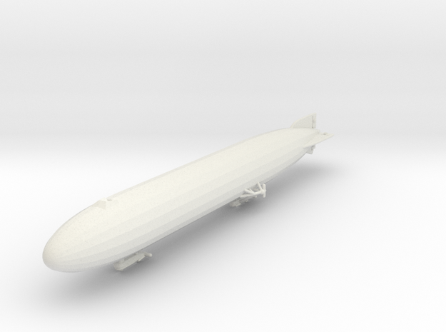 Zeppelin Q-Type 1:1250 and 1200 scale in White Natural Versatile Plastic: 1:1250