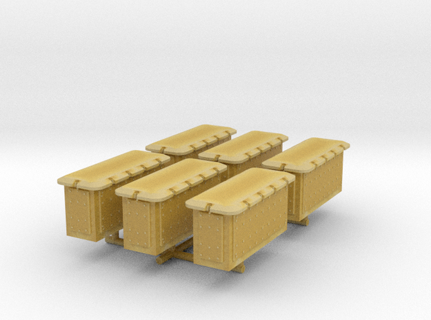 1/96 Cecil Superstructure6 Ammo Lockers 20mm Set in Tan Fine Detail Plastic