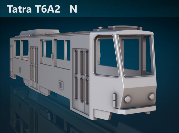Tatra T6A2 N [body] in Tan Fine Detail Plastic