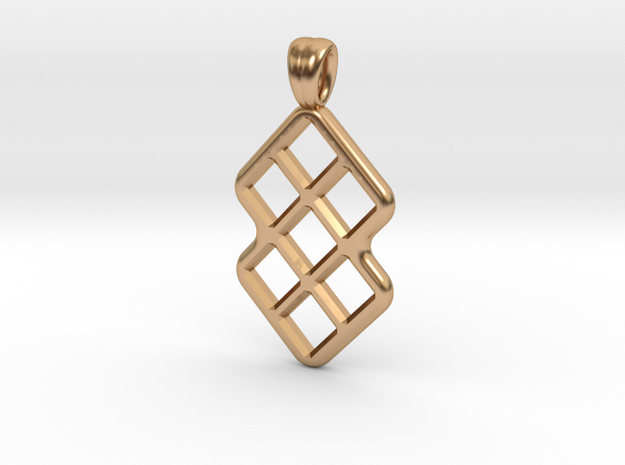 Cobogo grid III in Polished Bronze