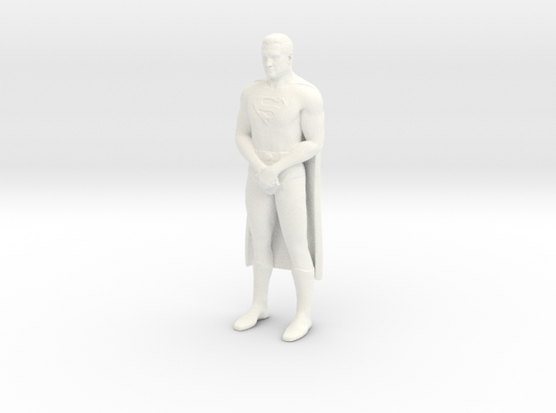 Superman - George Reeves - 6 in in White Processed Versatile Plastic