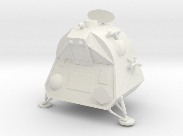 1/35 Scale Lost in Space Escape Pod in White Natural Versatile Plastic