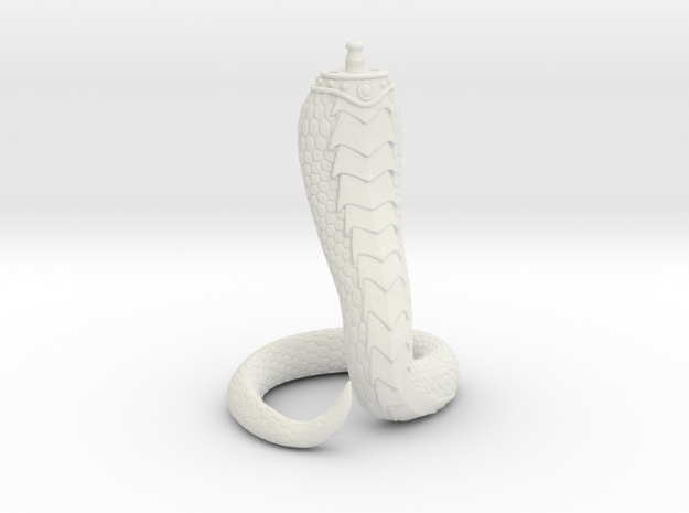 Female Snake Tail (Slim) (Hero) O in White Natural Versatile Plastic