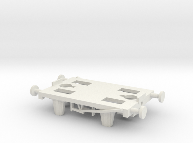 ERTL HO Conversion Chassis Hook in White Natural Versatile Plastic