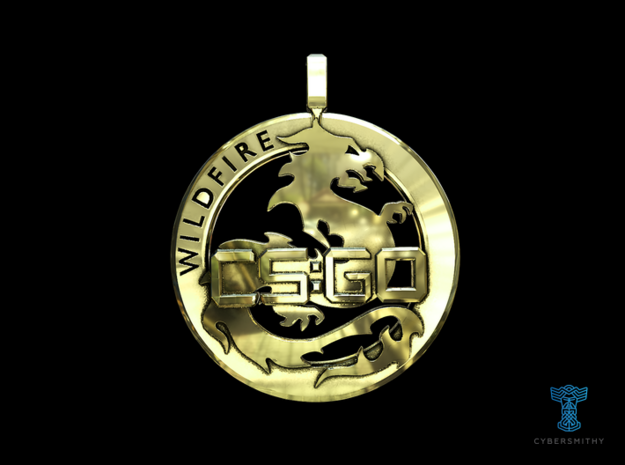 CS:GO - Operation Wildfire Medallion in Polished Brass