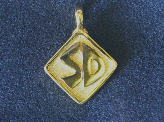 Scooby Doo Pendant in 18k Gold Plated Brass