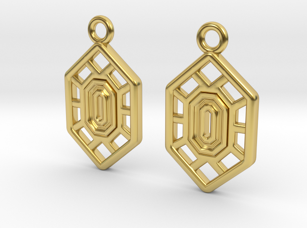 Hexart deco in Polished Brass