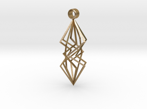 twisted prism in Polished Gold Steel