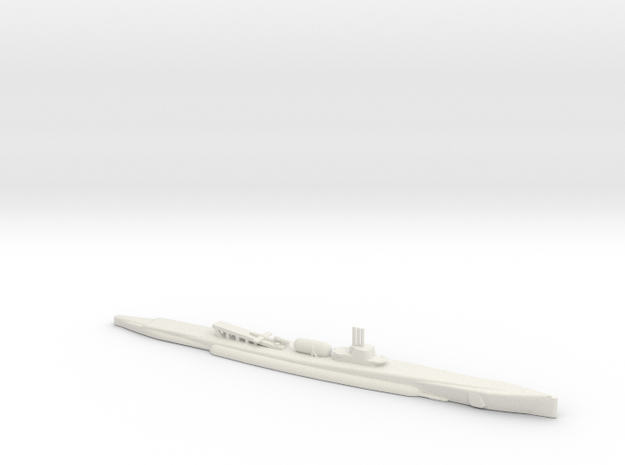 1/700 Scale USS Cusk AGSS-348 in White Natural Versatile Plastic