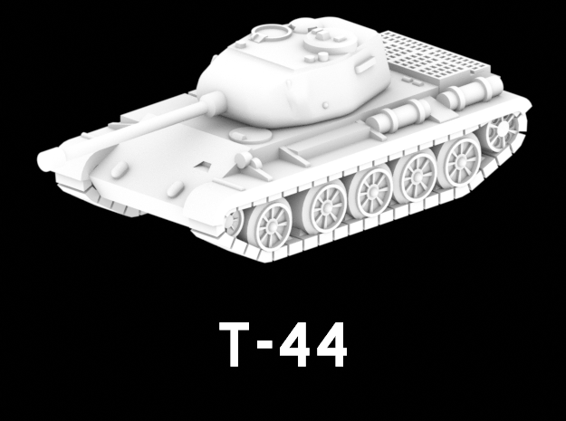 T-44 in White Natural Versatile Plastic: 1:220 - Z