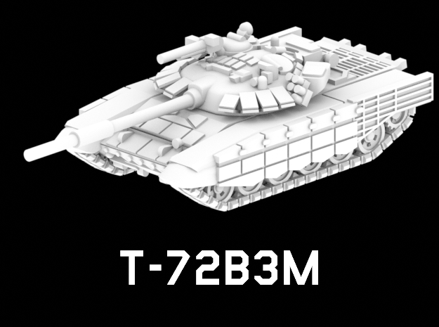 T-72B3M in White Natural Versatile Plastic: 1:220 - Z