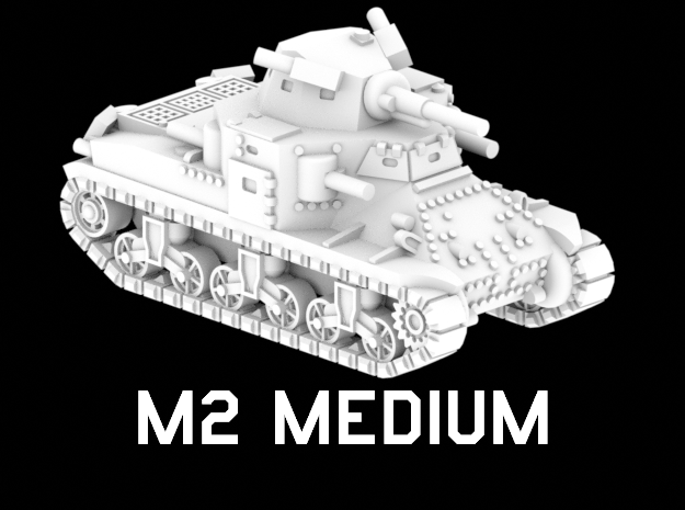 M2 Medium in White Natural Versatile Plastic: 1:220 - Z