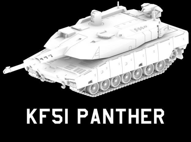 1:72 Scale KF51 PANTHER in White Natural Versatile Plastic