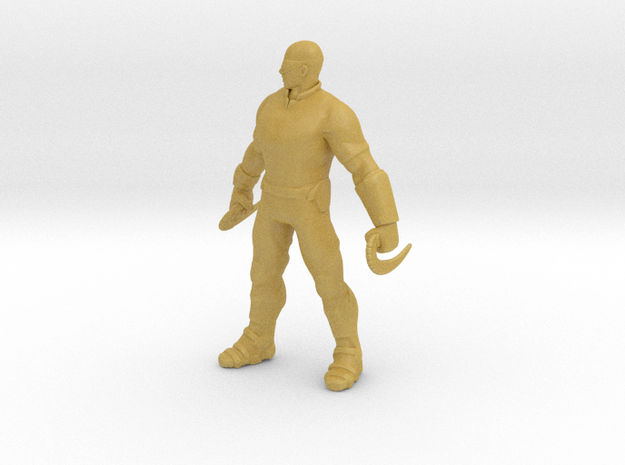Riddick Vin Diesel 1/60 miniature for game dnd rpg in Tan Fine Detail Plastic