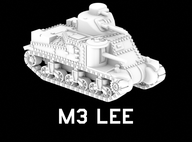 M3 Lee in White Natural Versatile Plastic: 1:220 - Z