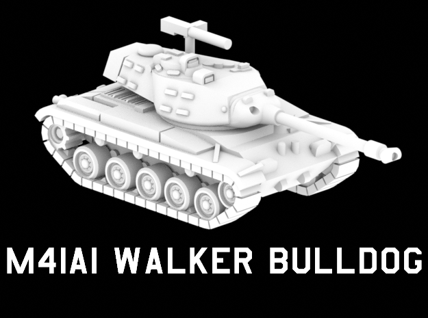 M41A1 Walker Bulldog in White Natural Versatile Plastic: 1:220 - Z