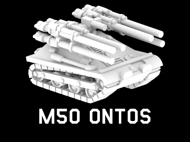 M50 Ontos in White Natural Versatile Plastic: 1:220 - Z