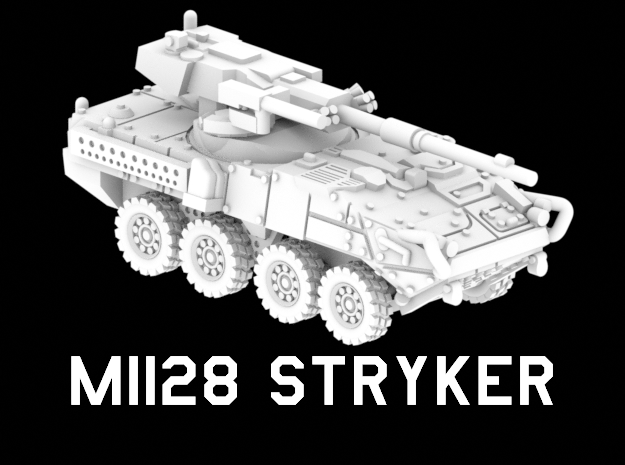 M1128 Stryker in White Natural Versatile Plastic: 1:220 - Z