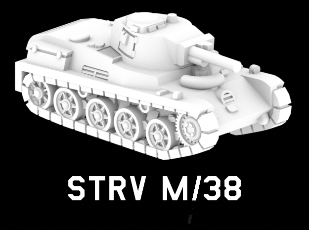 Strv m/38 in White Natural Versatile Plastic: 1:220 - Z