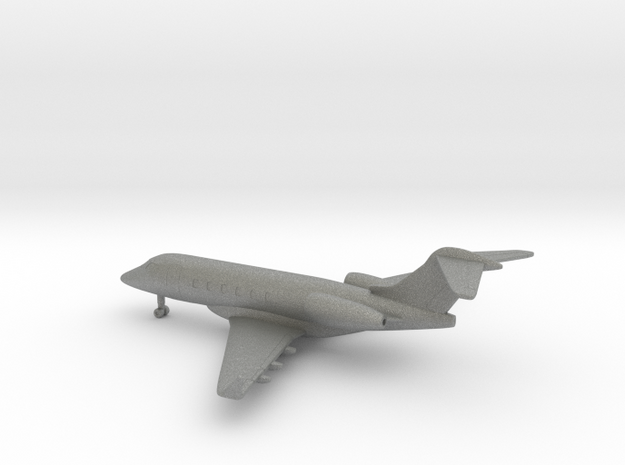 Bombardier Challenger 300 in Gray PA12: 6mm