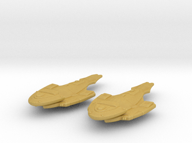 Cardassian Damar Class 1/20000 x2 in Tan Fine Detail Plastic