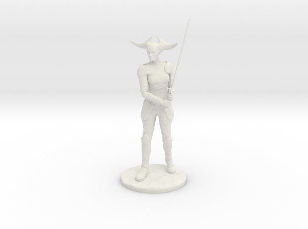 Demon Knight in White Natural Versatile Plastic