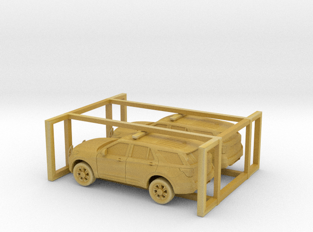 1/200 2020 Ford Explorer 2 Car Set Shell in Tan Fine Detail Plastic
