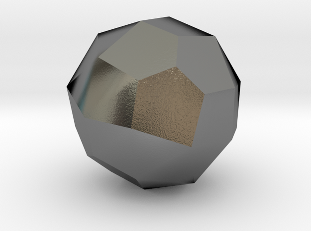 08. Self Dual Tetracontahedron Pattern 4 - 10mm in Polished Silver