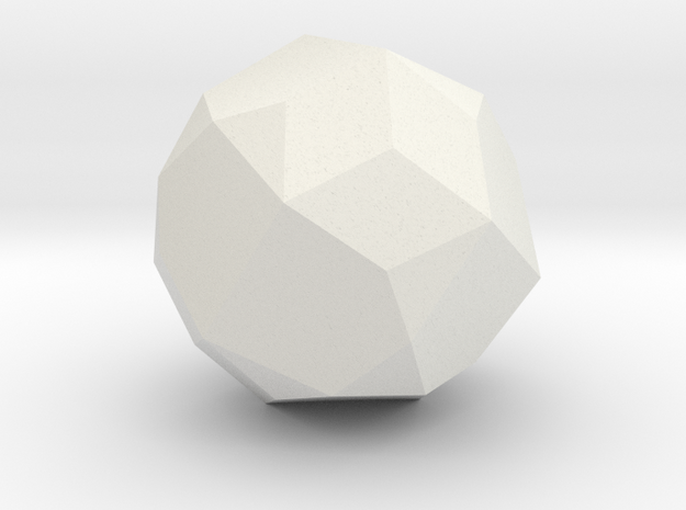 10. Self Dual Tetracontahedron Pattern 6 - 1in in White Natural Versatile Plastic