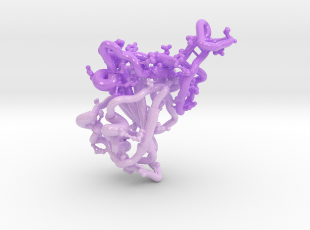 Pangolin Virus RBD 7CN8 in Smooth Full Color Nylon 12 (MJF): Medium