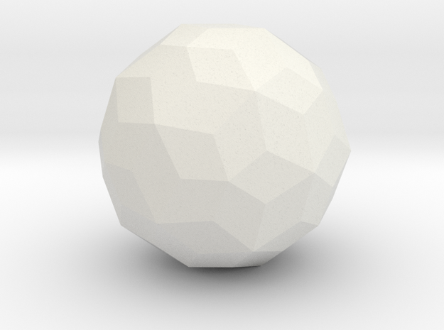 03. Canonical Joined Truncated Icosahedron - 1in in White Natural Versatile Plastic